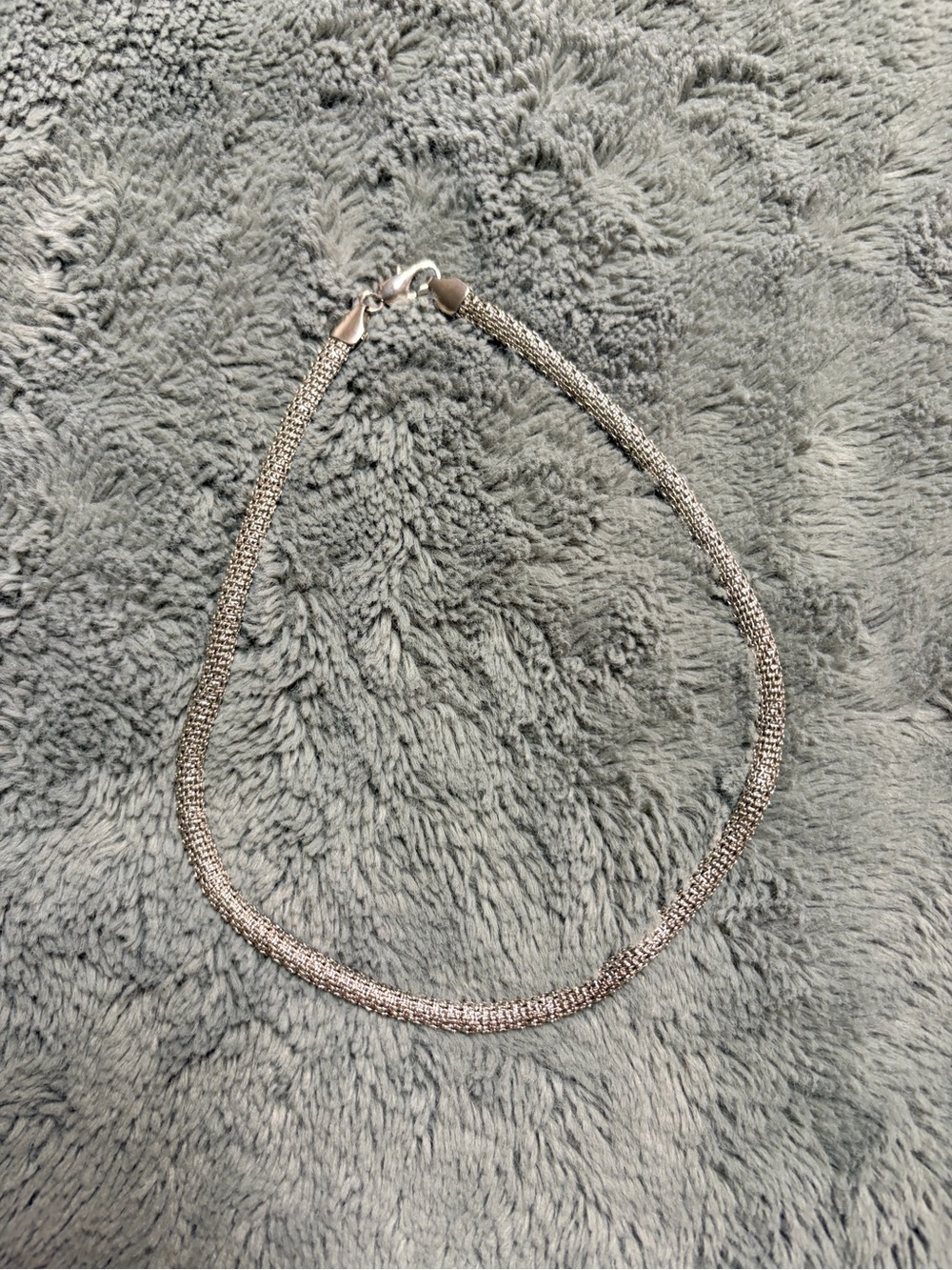 Source Unknown Silver-Tone Mesh Necklace